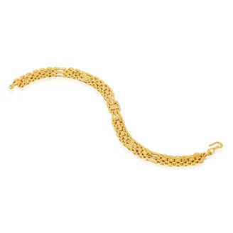 Stylish Men's Bracelet – Daily Wear Micro Gold Finish
