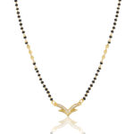 Minimal one gram gold-plated Mangalsutra – 18 Inch Daily Wear