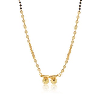 Slim one gram gold-plated Mangalsutra – Lightweight 18 Inch Daily Wear