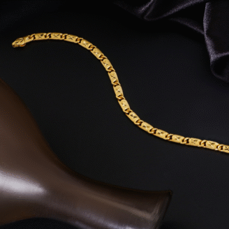 Gold Plated Men’s Bracelet – one gram gold-plated Jewellery Style
