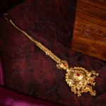 Classic Gold Plated Mang Tika – Ethnic One Gram Jewellery Design
