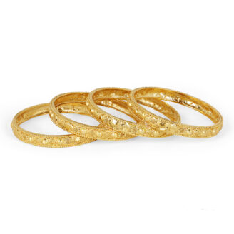 Elegant Traditions Bangles –  one gram gold-plated Bridal Set