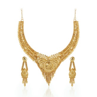 Royal Grace Necklace Set –  one gram gold-plated Wedding Jewellery