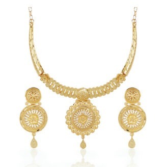 Heritage Shine Necklace Set – one gram gold-plated Occasional Wear