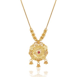 Royal Charm Chain Pendant –  one gram gold-plated Wedding Jewellery