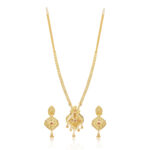 Regal Bloom Wedding Necklace Set –  one gram gold-plated Occasional W