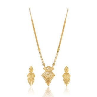 Ethereal Grace Long Necklace Set –  one gram gold-plated Occasional Wear