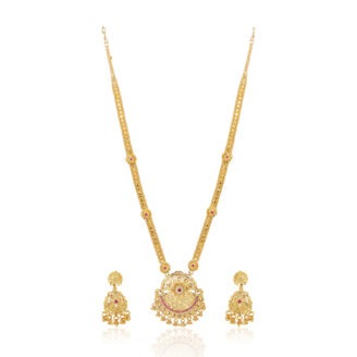 Timeless Charm Long Necklace Set –  one gram gold-plated Micro Plated Jewellery