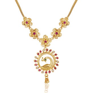 Elegant Drop Chain Pendant – one gram gold-plated Occasional Wear Jewellery