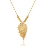 Elegant Pendant with Chain –  one gram gold-plated Wedding Collection