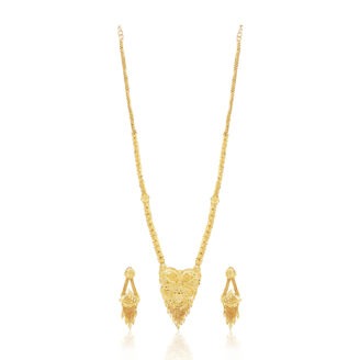 Golden Legacy Necklace Set – one gram gold-plated Wedding Collection