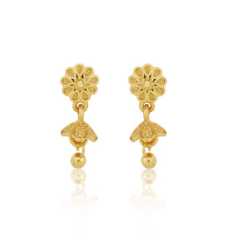 Floral Stud Earrings – one gram gold-plated Micro Finish Daily Glam