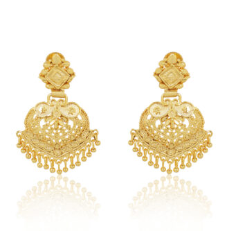Radiant Arc Earrings –  one gram gold-plated Occasion Wear