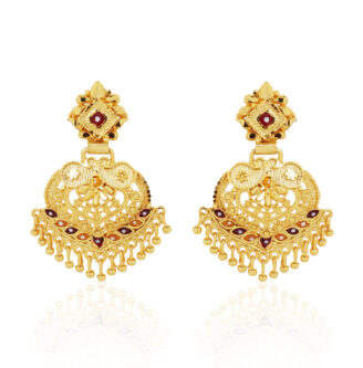 Chic Teardrop Earrings –  one gram gold-plated Special Occasion Wear