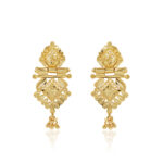 Ornate Teardrop Earrings –  one gram gold-plated Ethnic Essentials