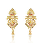 Bridal Aura Earrings – one gram gold-plated Traditional Festive Wear