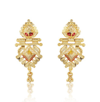 Bridal Aura Earrings – one gram gold-plated Traditional Festive Wear