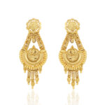 Golden Statement Earrings – one gram gold-plated for Special Occasions