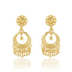 Classic Petal Drop Earrings –  one gram gold-plated Ethnic Wear