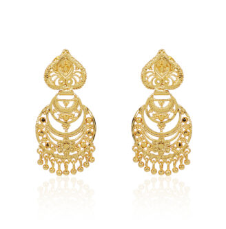 Statement Loop Earrings – one gram gold-plated Micro Finish Festive Wear