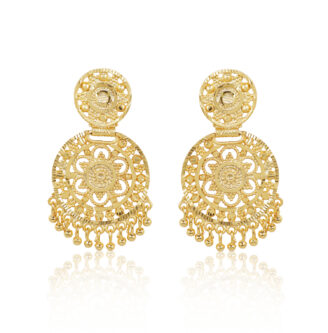 Elegant Loop Earrings – one gram gold-plated Occasional Jewellery