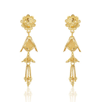 Traditional Curve Earrings – one gram gold-plated Festive Collection