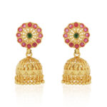 Royal Dome Jhumki Earrings –  one gram gold-plated Celebration Wear