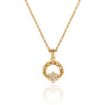 Star Design Chain Pendant – one gram gold-plated Baby Pendant for Daily Wear