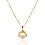 Trendy Drop Pendant with Chain –  one gram gold-plated Daily Wear